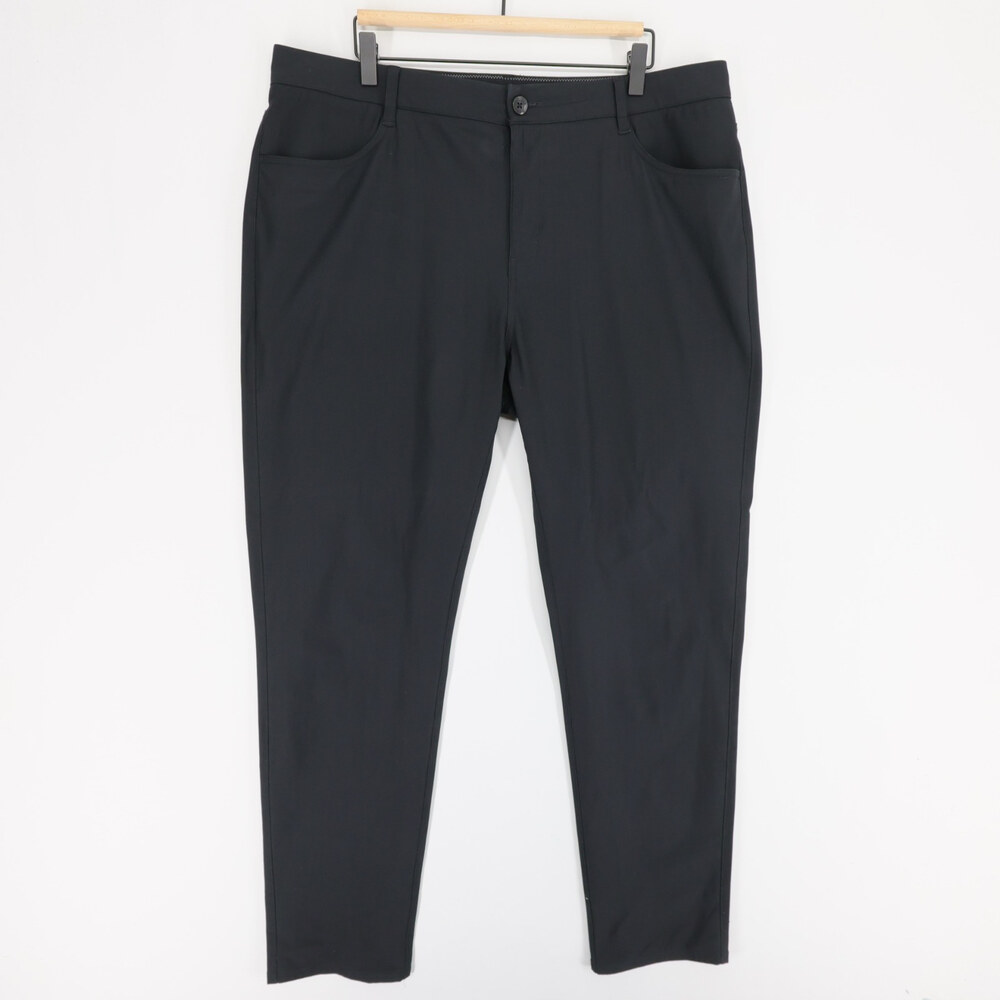 Vuori Meta Pants Mens 38 Black 5 Pocket Performance Stretch Golf Chino